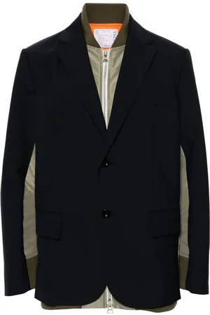 SACAI Blazer a capas con botones