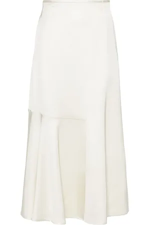 Jil Sander Falda midi con cintura alta y paneles