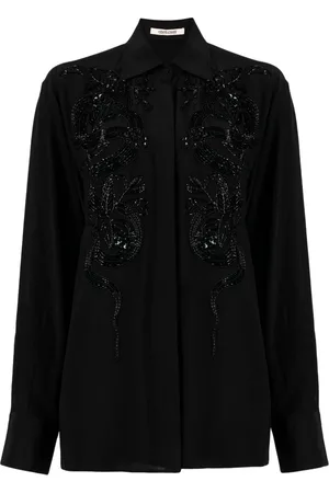 Roberto Cavalli Camisa con detalles de mostacilla