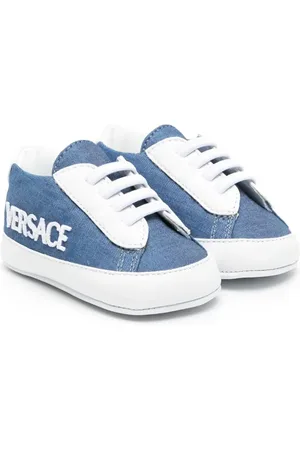VERSACE Tenis slip-on de mezclilla