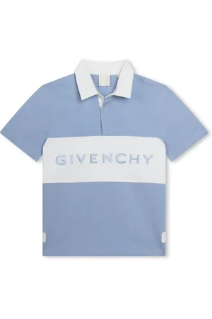 Givenchy Playera tipo polo con logo bordado y diseño de dos tonos