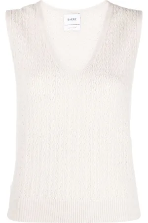 Barrie Top de cachemira con cuello en V