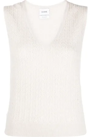 Barrie Top de cachemira con cuello en V