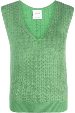 Barrie Camiseta de cachemira con cuello en V