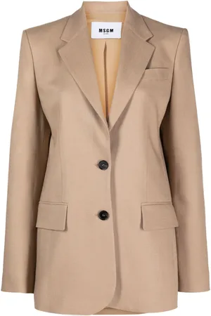 Msgm Blazer con botones y solapas de muesca