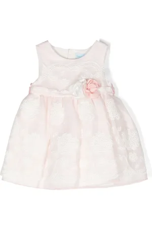 Abel & Lula Vestido con cinturón y aplique floral