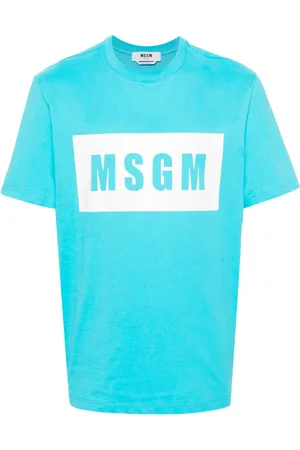 Msgm Playera con logo estampado