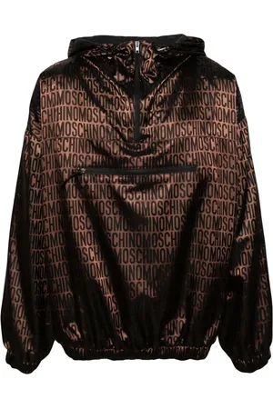 Moschino Chamarra con capucha y monograma en jacquard