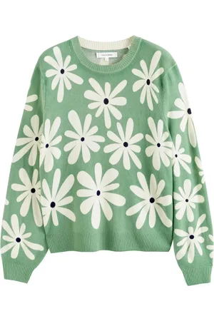 Chinti & Parker Suéter tejido en intarsia Ditsy Daisy