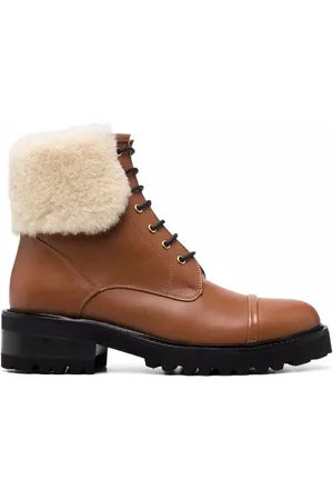 MALONE SOULIERS Botines con ribete de lana