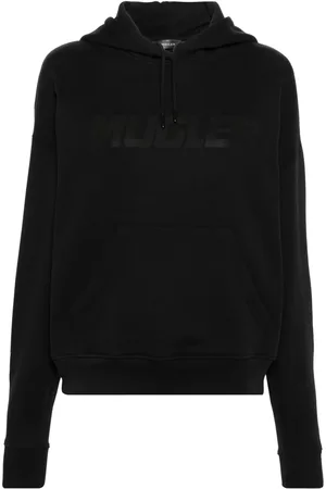 MUGLER Hoodie con logo en relieve