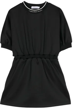 Calvin Klein Vestido manga corta con logo