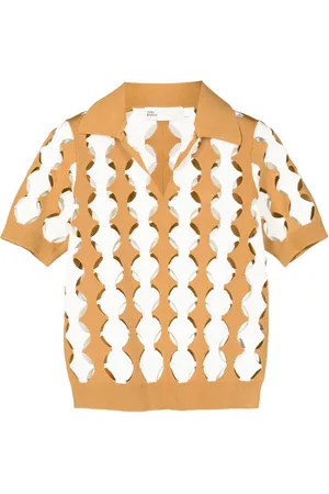 Tory Burch Playera con cuello de playera tipo polo