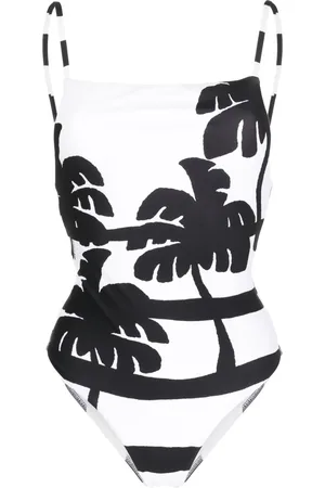 Farm Rio Traje de baño con palmeras de coco estampadas