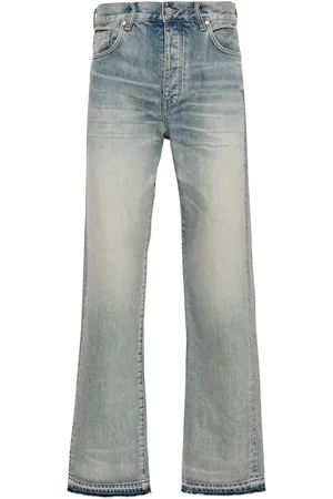 AMIRI Jeans rectos con dobladillo suelto