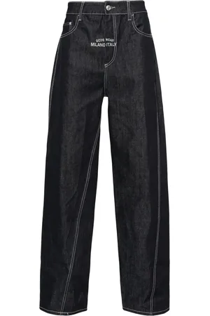 GCDS Jeans anchos de mezclilla