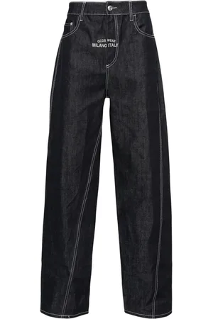 GCDS Jeans anchos de mezclilla