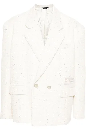 GCDS Blazer con detalle de lentejuelas