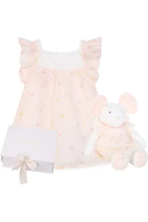 Chloé Conjunto de vestido con volantes y estrella estampada