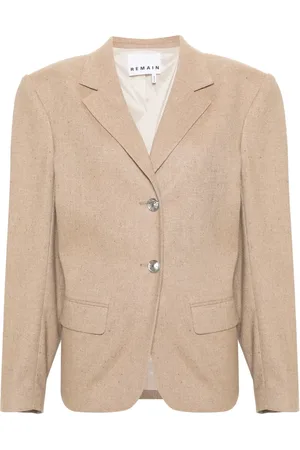 REMAIN Blazer texturizado con detalle plisado