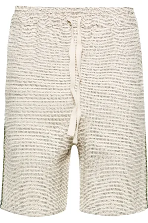 Drôle de Monsieur Shorts de bouclé con ribete trenzado