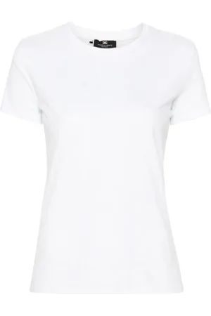 Elisabetta Franchi Playera con monograma y detalles de strass
