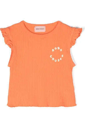 Bobo Choses Playera con logo y volantes
