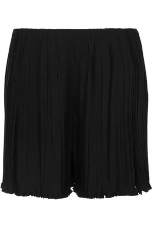 Lanvin Shorts plisados de crepé de china