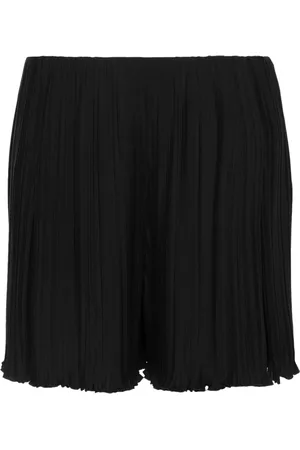 Lanvin Shorts plisados de crepé de china
