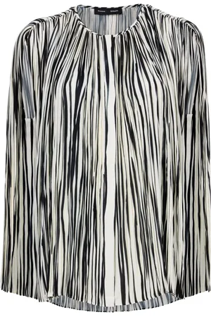 Proenza Schouler Blusa plisada con motivo de rayas
