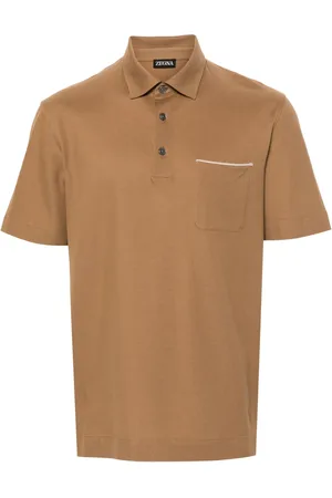 Ermenegildo Zegna Playera tipo polo con bolsillo de parche