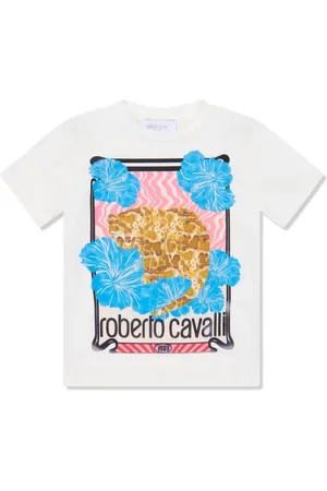 Roberto Cavalli Playera con estampado gráfico