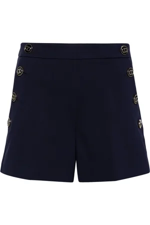 Twin-Set Shorts con logo en relieve