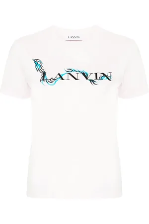 Lanvin Playera con logo estampado