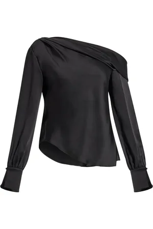 Simkhai Blusa Alice de seda con hombros descubiertos