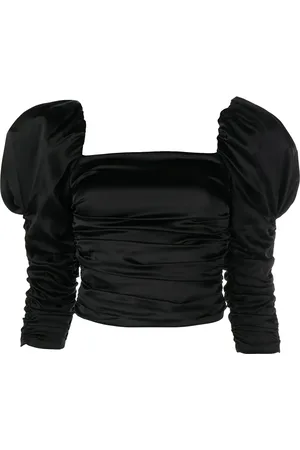 ALICE+OLIVIA Top Katrice fruncido con mangas farol
