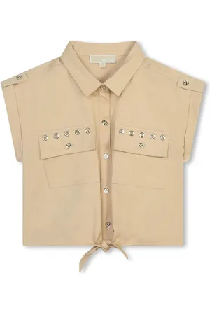 Michael Kors Camisa corta con detalles de ojales