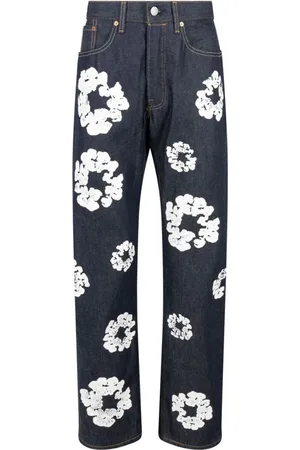 DENIM TEARS Jeans "Selvedge" con estampado Cotton Wreath de x Levi