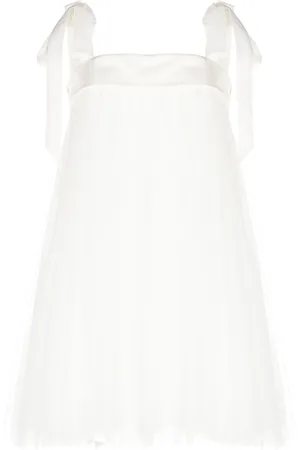 Amsale Vestido corto con diseño de trapecio
