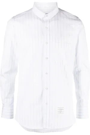 Thom Browne Camisa manga larga con rayas estampadas