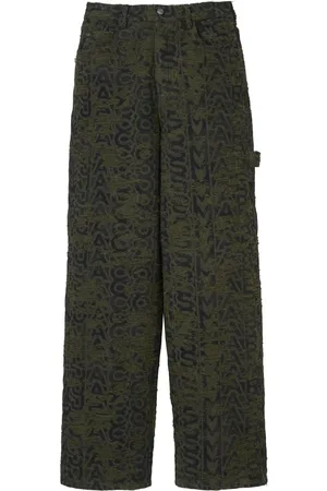 Marc Jacobs Jeans anchos con estampado del monograma