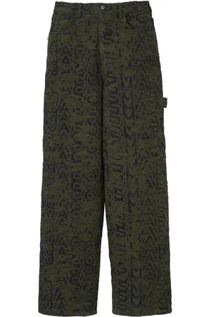 Marc Jacobs Jeans anchos con estampado del monograma