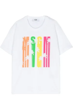 Msgm Playera con logo estampado