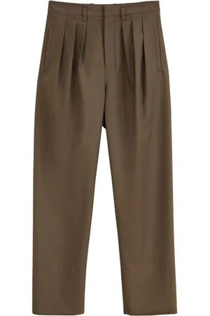 LEMAIRE Pantalones de vestir rectos con tiro alto