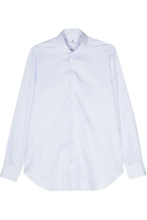 Finamore Camisa con estampado de rayas diplomáticas