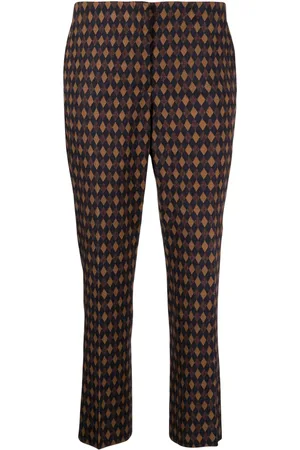 Prada Pantalones capri con estampado de rombo