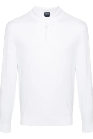 FEDELI Playera tipo polo de tejido fino