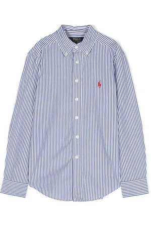 Ralph Lauren Camisa con motivo de rayas y logo bordado