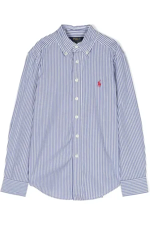 Ralph Lauren Camisa con motivo de rayas y logo bordado