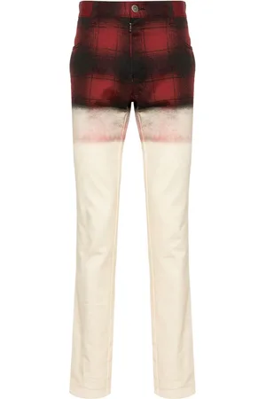 Maison Margiela Jeans slim con motivo de cuadros